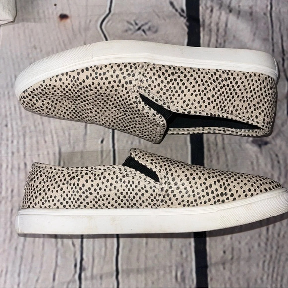 Polka dot slip on shoes womens 10 - Picture 3 of 5